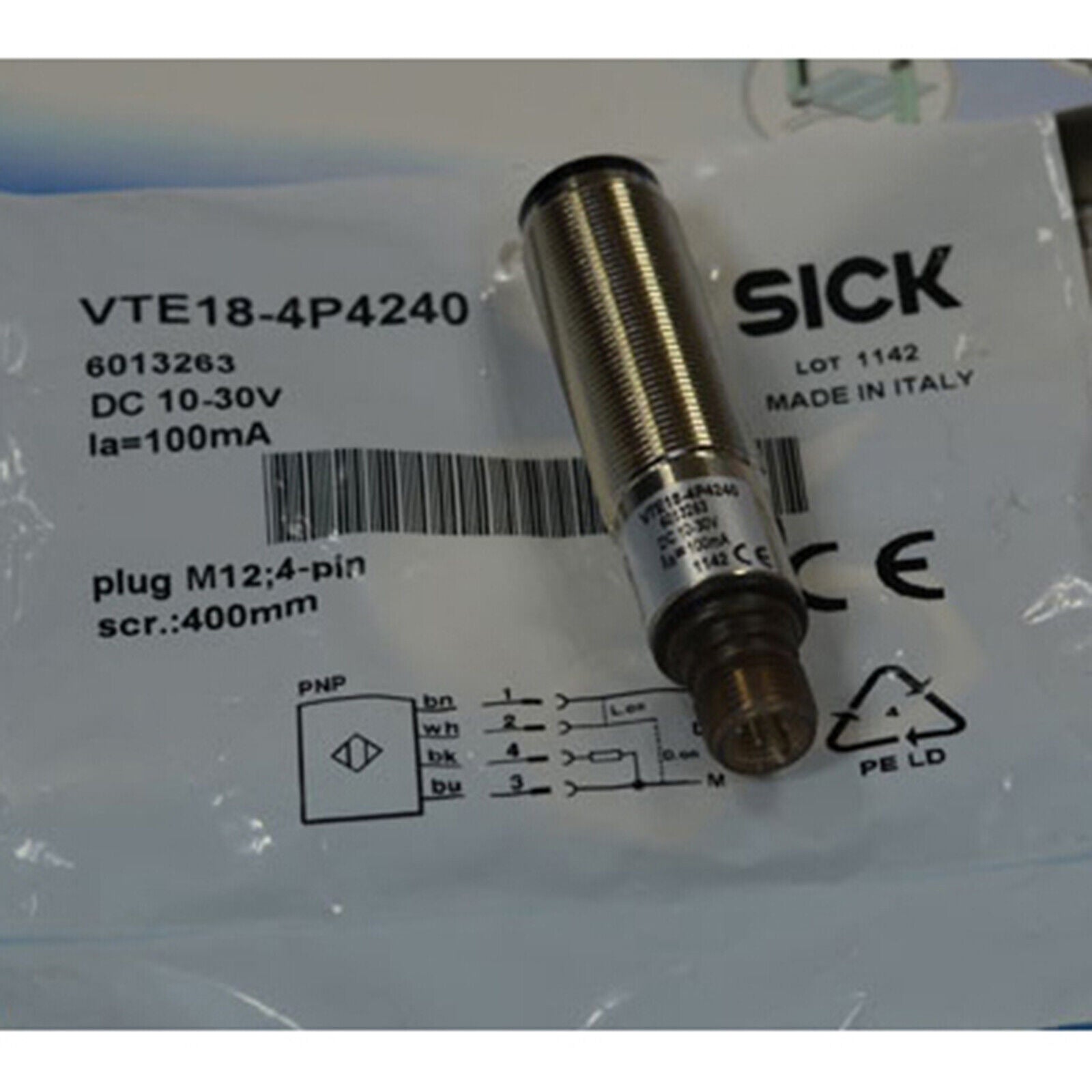 SICK VTE18-4P4240 Photoelectric Switch Sensor High Sensitivity Industrial Application - SICK