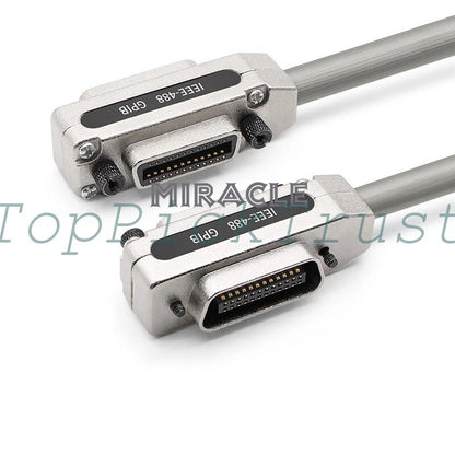 1PC 0.5M/1M/1.5M/3M/5M IEEE488 Data line Transmission line GPIB line GBIP Cable