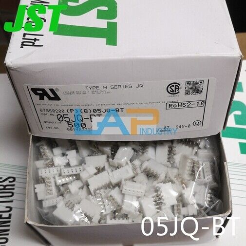 500pcs JST Connector 5P-pin Base 2.5MM Spacing 05JQ-BT - JST