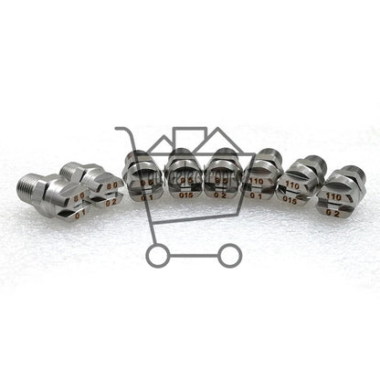 20 pieces 1/4" Flat Fan Spray Nozzle 25degrees Spray atomization cleaning nozzle