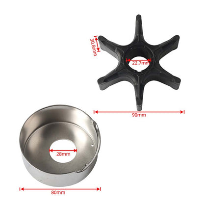 new For Yamaha F75-F130 Water Pump Impeller Repair Kit 68V-W0078-00-00