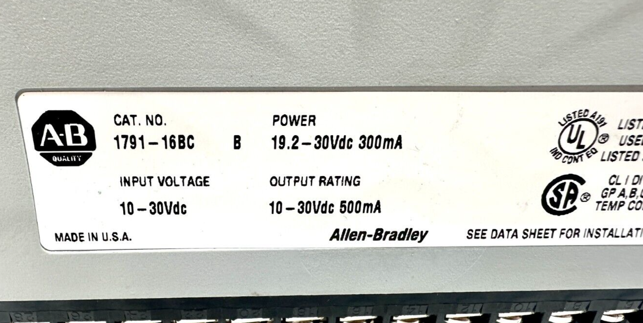 new Allen Bradley 1791-16BC Block Module - ALLEN BRADLEY