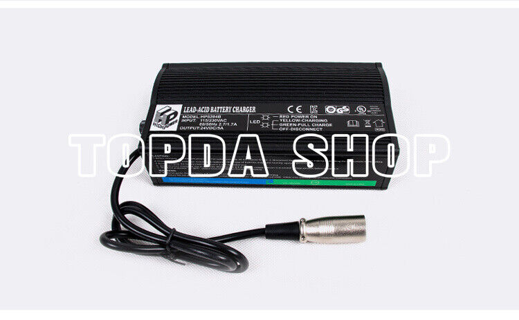 1PC HP8204B Three-Stage Scooter Wheelchair Charger - YOUR BRAND NAME