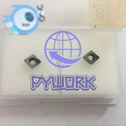 2pcs CCMT060208 PCD CNC Turning Inserts CCMT21.52 Diamond Inserts For Aluminum