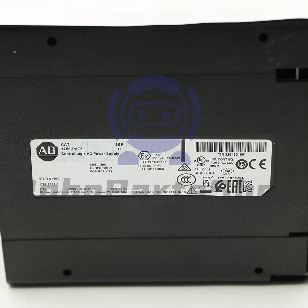 1PCS Factory Sealed AB 1756-PA75 ControlLogix AC Power Supply 1756PA75