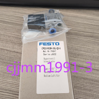 New FESTO Solenoid Valve CPE10-M1BH-3GL-QS-6 - FESTO