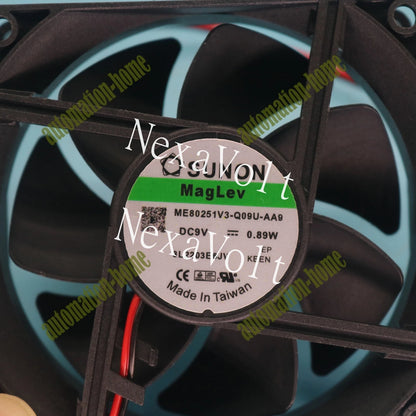 SUNON ME80251V3-Q09U-AA9 8CM 8025 9V 0.89W power supply chassis cooling fan