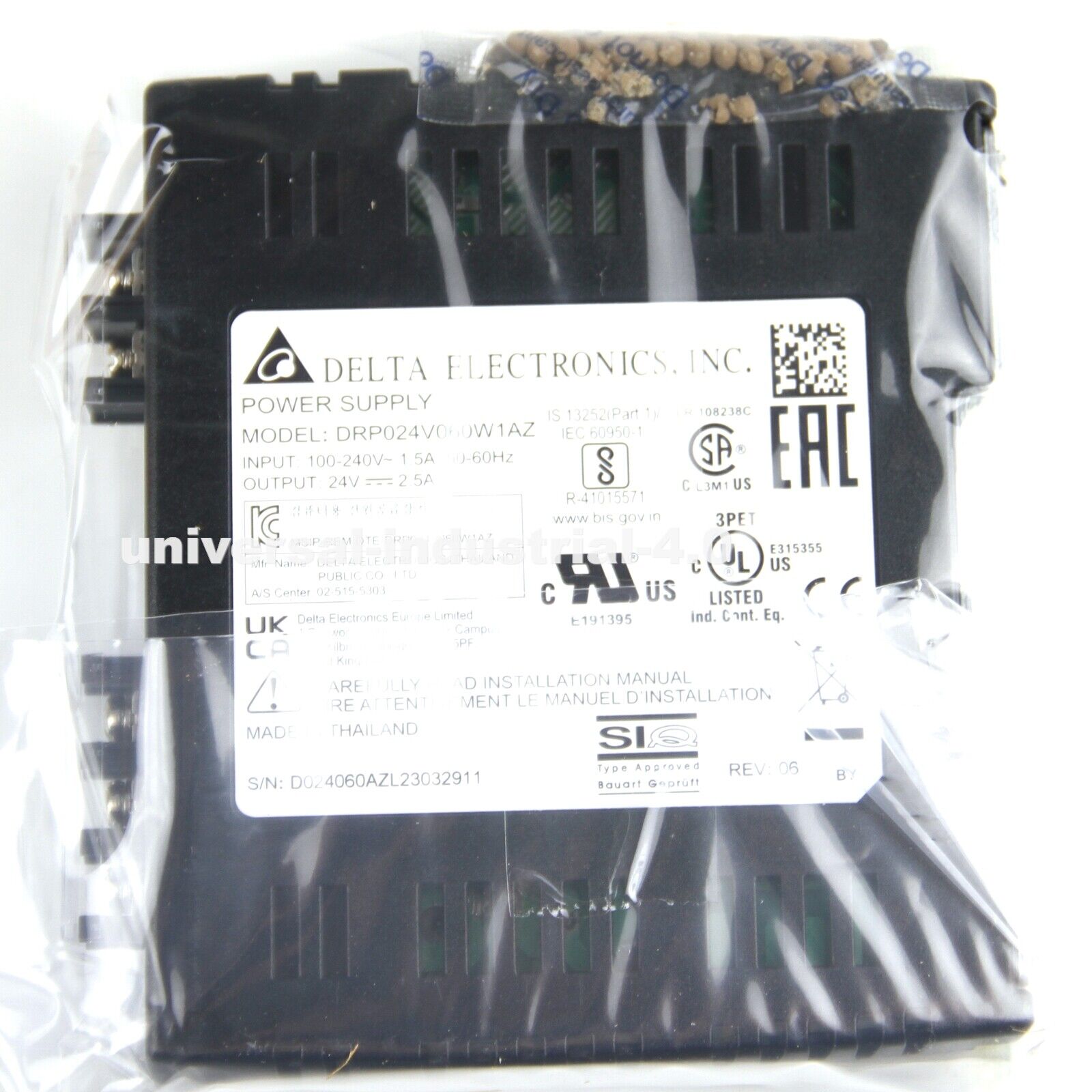 Delta DRP024V060W1AZ Power Supply - DELTA