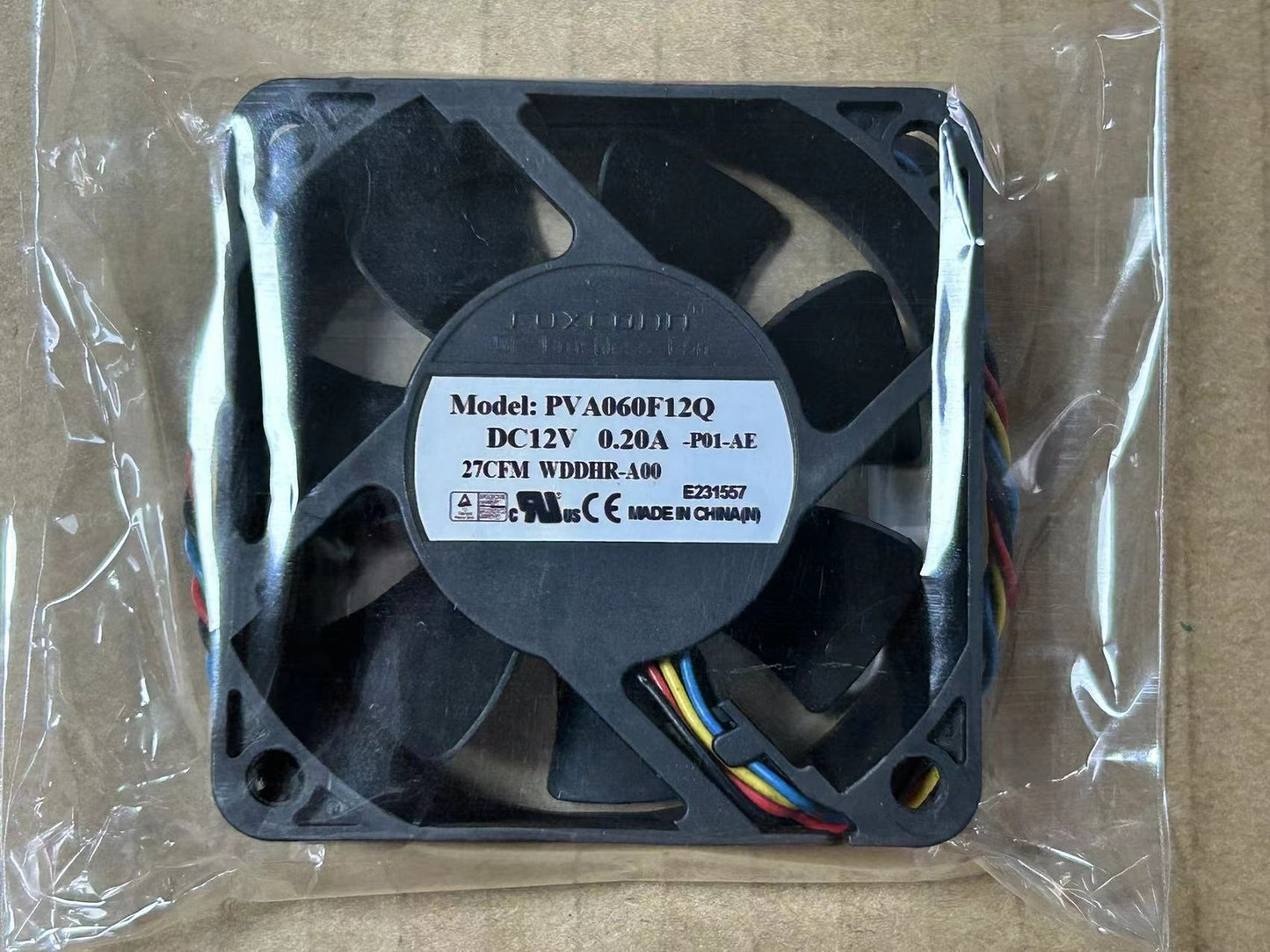 new 1PC FOXCONN PVA060F12Q -P01-AE 12V 0.20A PWM Temperature Control Cooling Fan