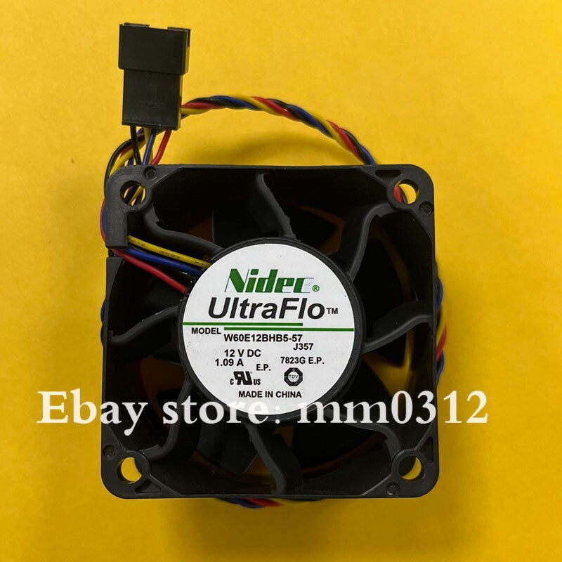 Nidec W60E12BHB5-57 DC12V 1.09A 4-Pin Silent Cooling Fan
