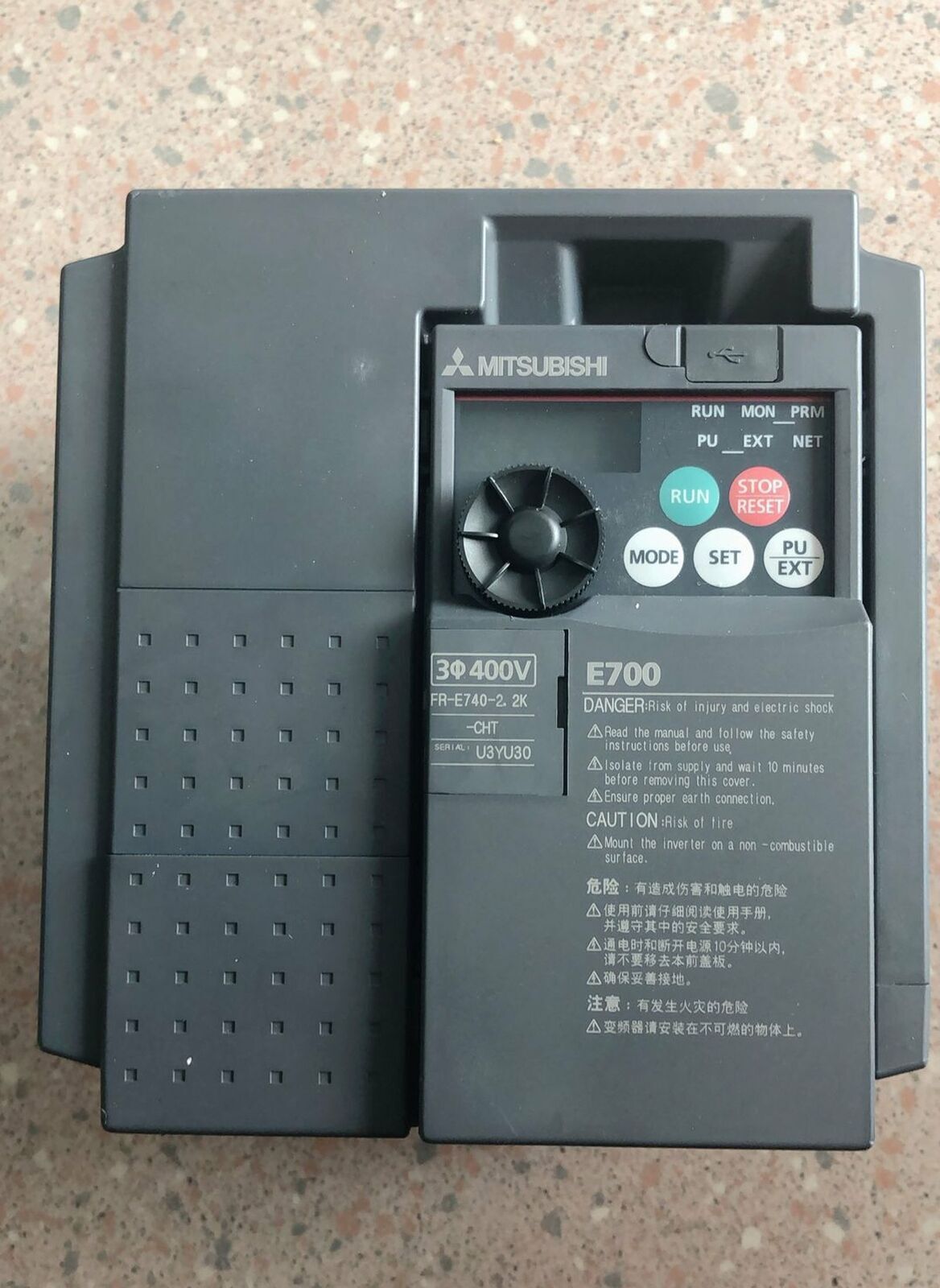 Used Mitsubishi Inverter FR-E740-2.2K-CHT - MITSUBISHI