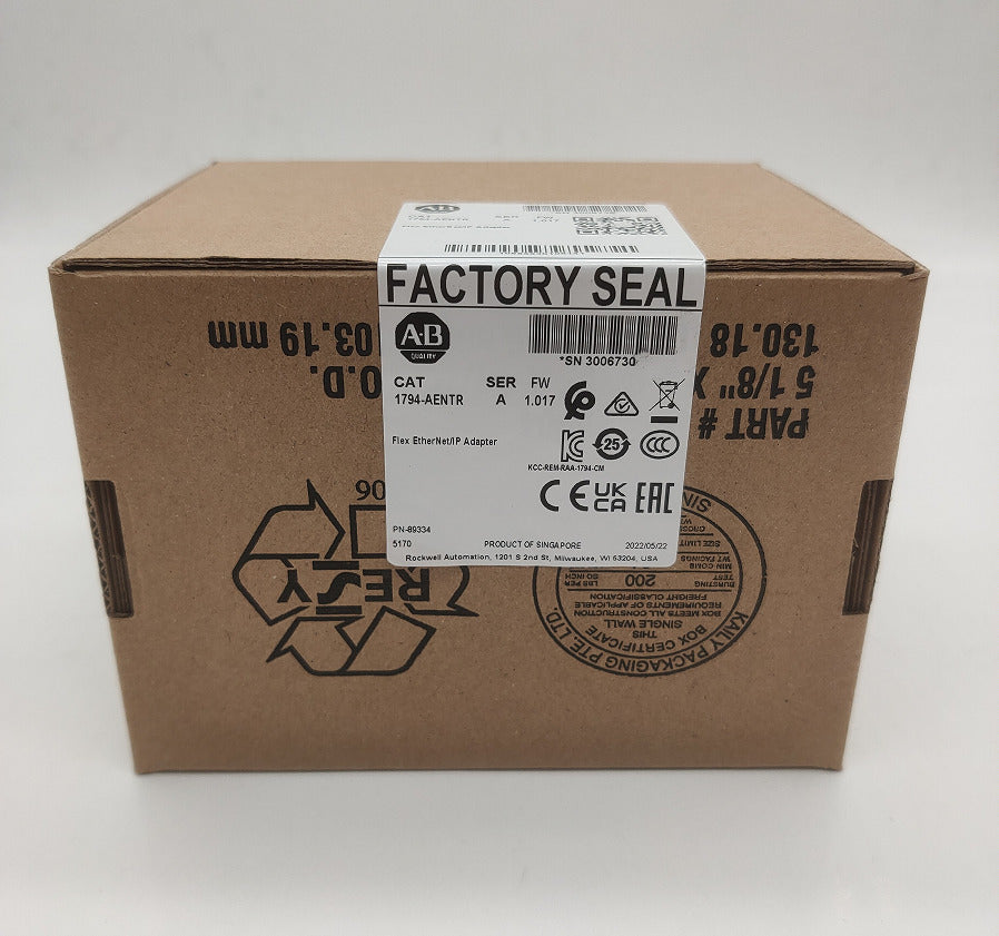 New Factory Sealed Allen Bradley 1794-AENTR Flex Ethernet/IP Module - KOEED