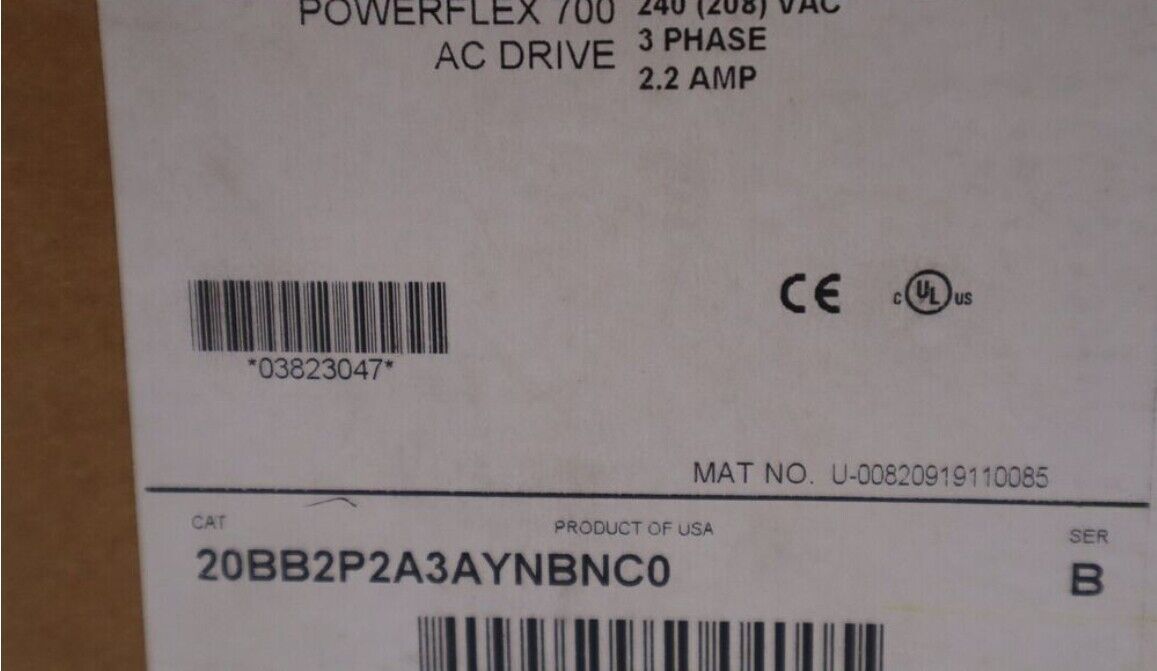 Allen Bradley Variable Frequency Drive 20BB2P2A3AYNBNC0 AC VFD for industrial applications - ALLEN BRADLEY