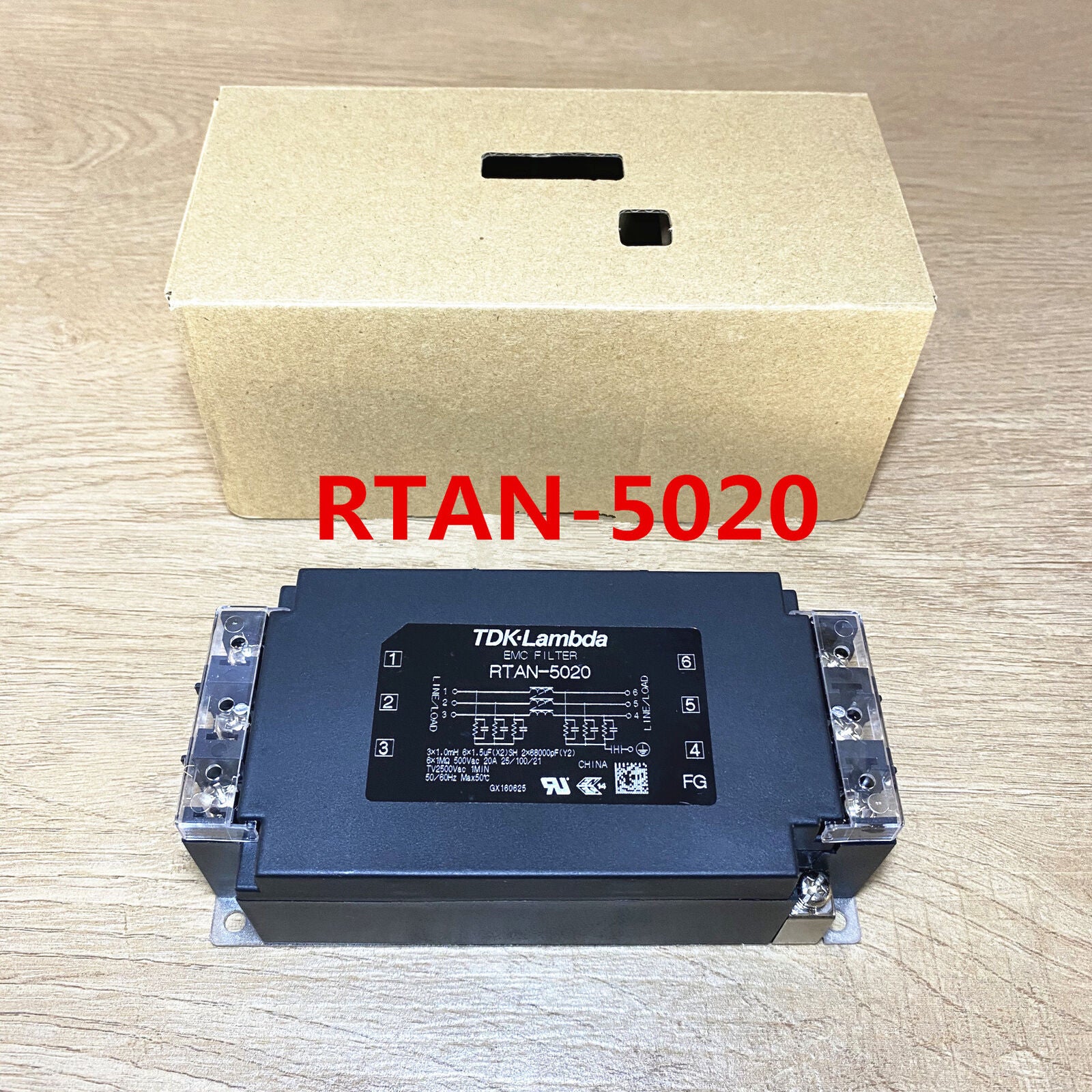 new 1pcs RTAN-5020 TDK Lambda 3-phase Power Filter EMC Filter 500V 20A