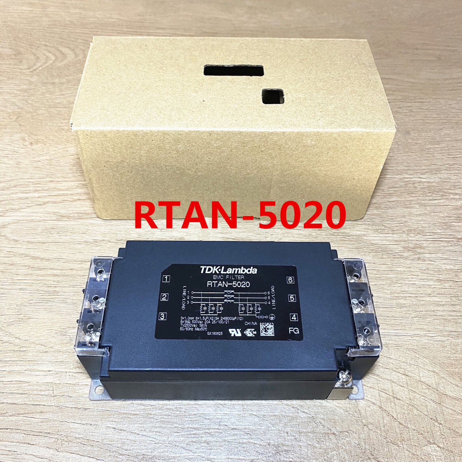 new 1pcs RTAN-5020 TDK Lambda 3-phase Power Filter EMC Filter 500V 20A - TDK