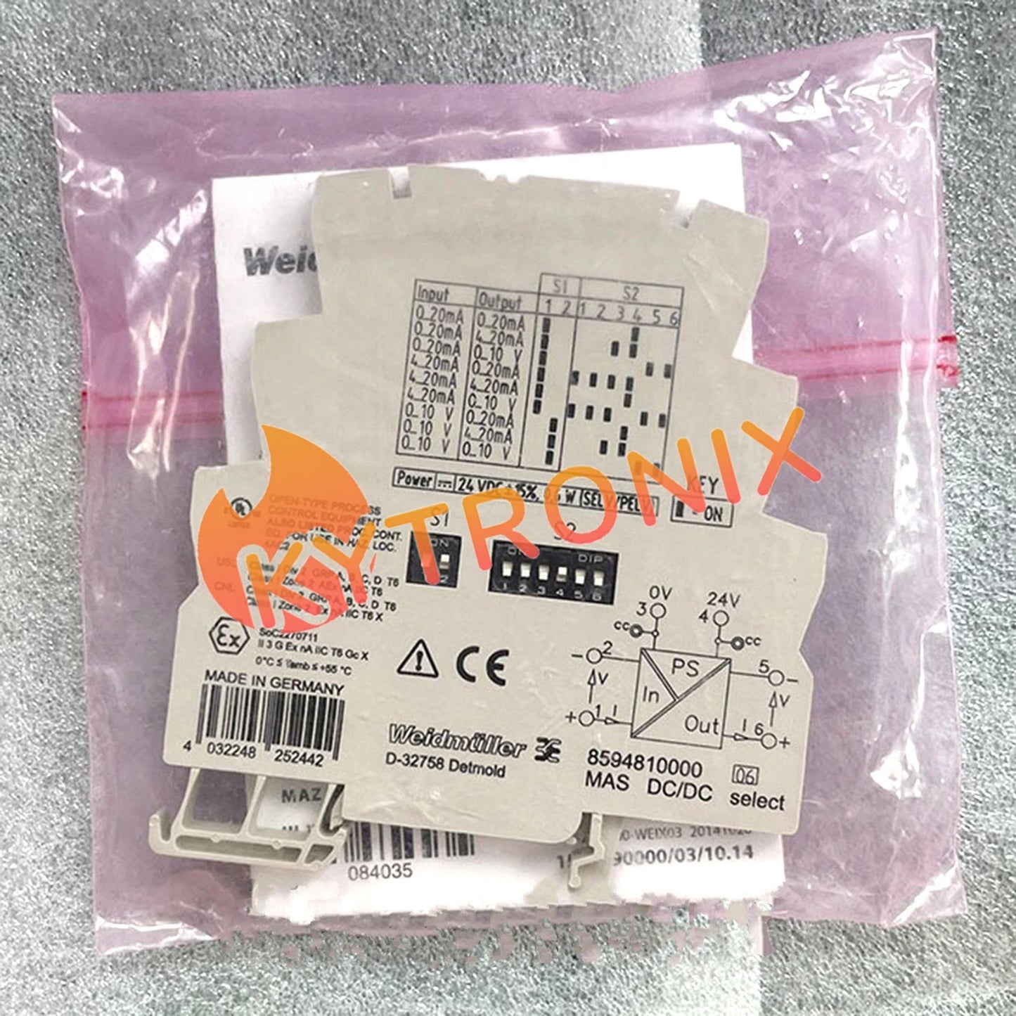 1PCS WEIDMULLER 8594810000 MAS DC/DC SIGNAL CONVERTER#QW
