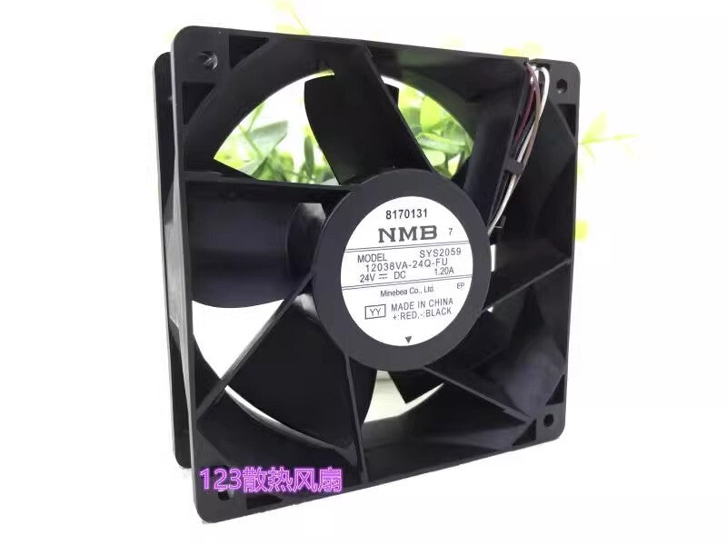 NMB 12038VA-24Q-FU 12038 DC24V 1.2A 12CM 4-wire PMW Inverter Cooling Fan