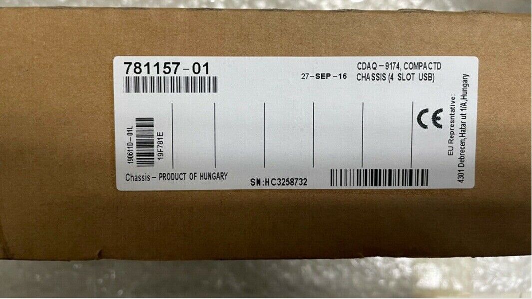 Used National Instruments CompactDAQ CDAQ-9174 Chassis 4-Slot 781157-01 Cable - KOEED