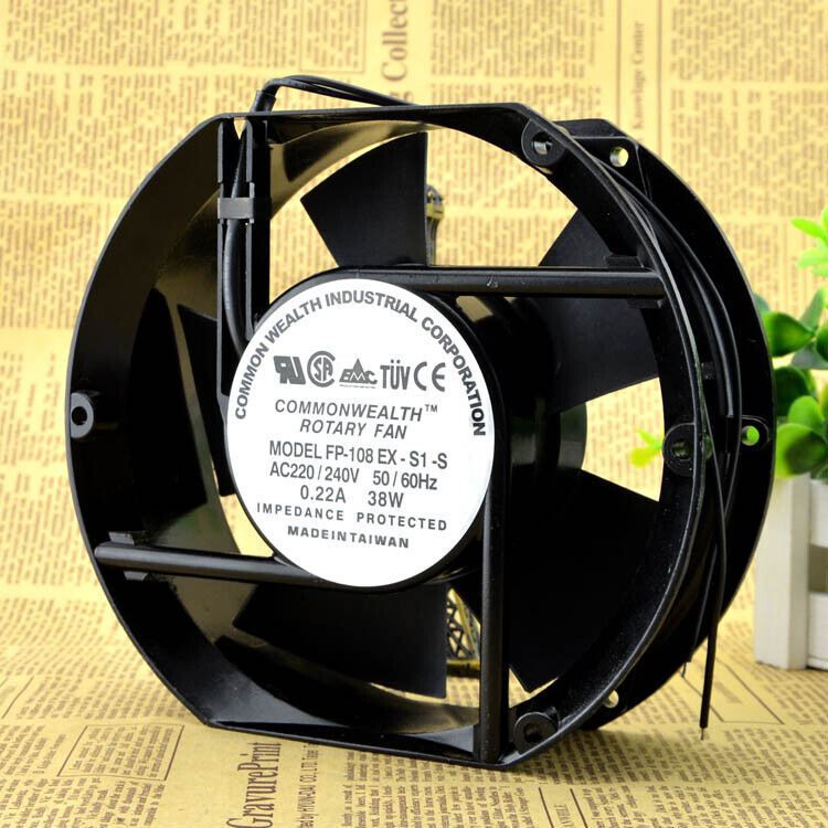 new Taiwan Sanxie FP-108EX-S1-S 17251 220V 38W 0.22A SLEVEE Cabinet Cooling Fan - TAIWAN SANXIE