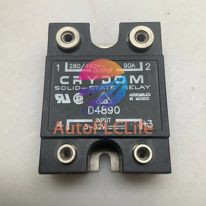 Crydom D4890 Solid State Relay 90 Amp 3-32 VDC Control Voltage Panel Mounted
