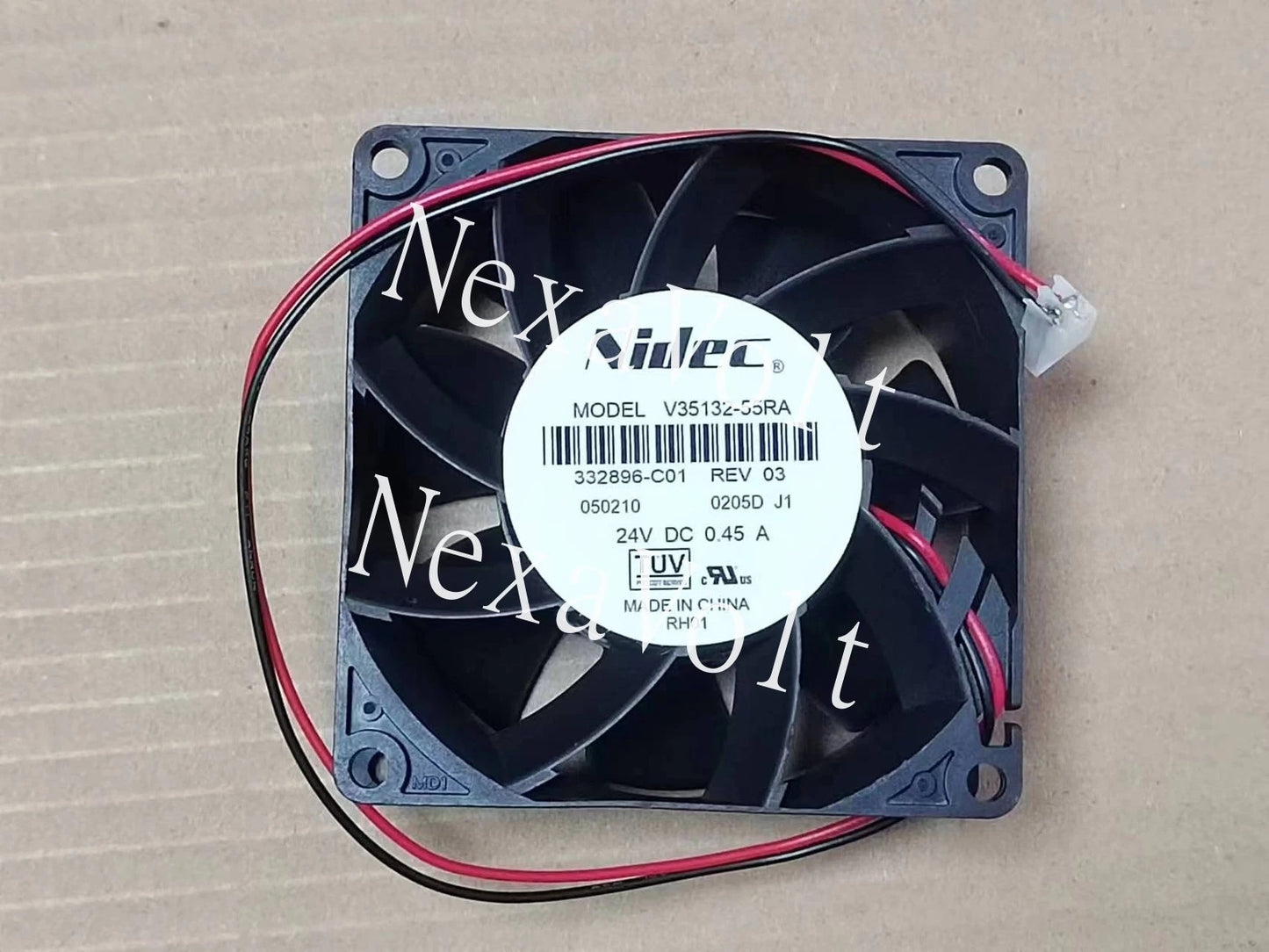 1PC NIDEC V35132-55RA 8038 8CM 24V 0.45A 2-wire inverter cooling fan