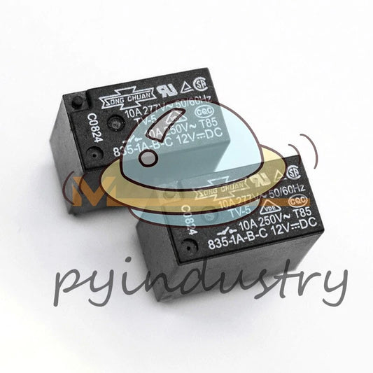 10 pieces SONG CHUAN 835-1A-B-C 12VDC Relay
