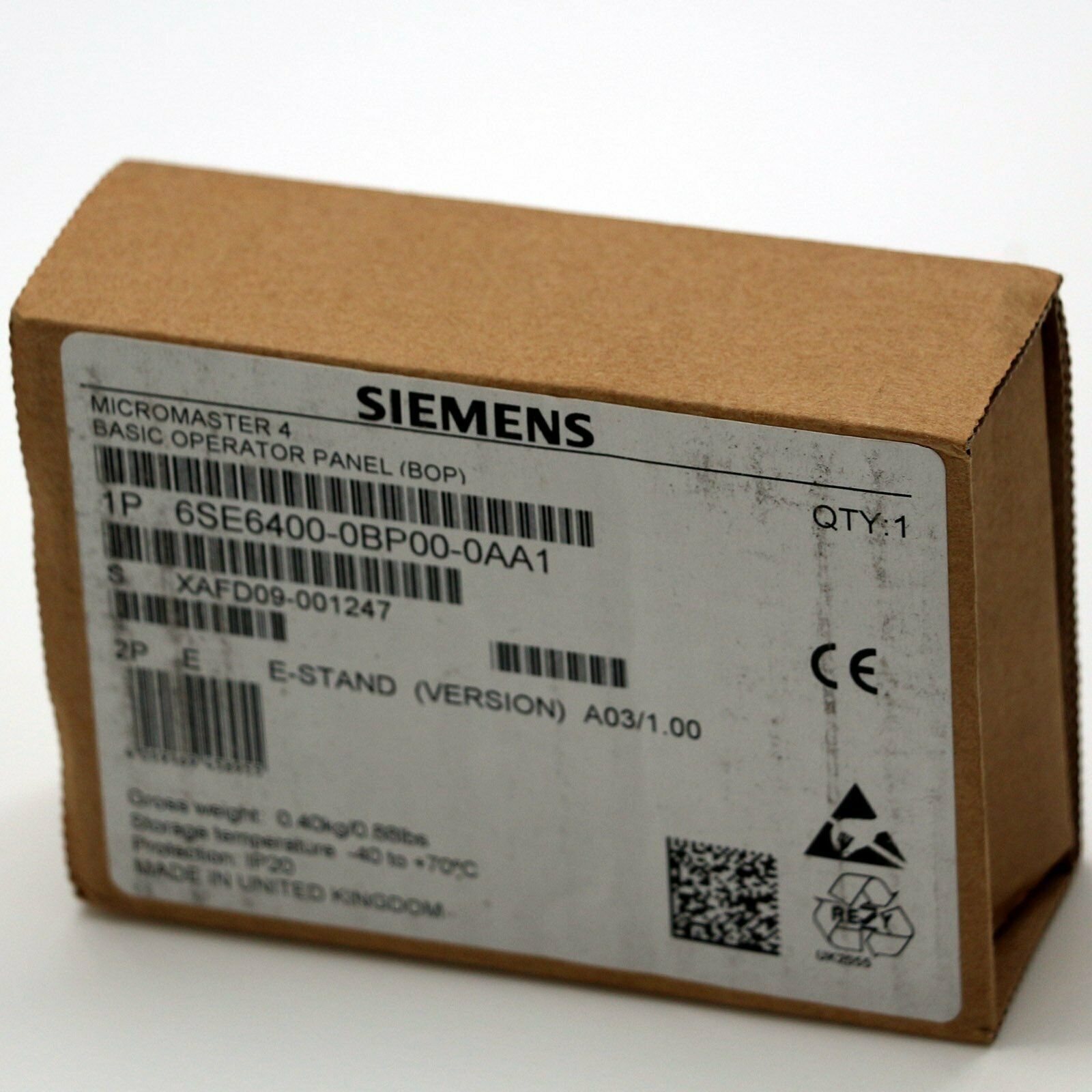 new 1PC  Siemens 6SE6400-0BP00-0AA1 6SE6 400-0BP00-0AA1 Operation panel