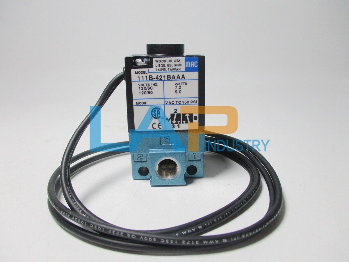 new 1PCS FOR MAC 111B-421BAAA Solenoid Valve - SOLENOID VALVE CO.