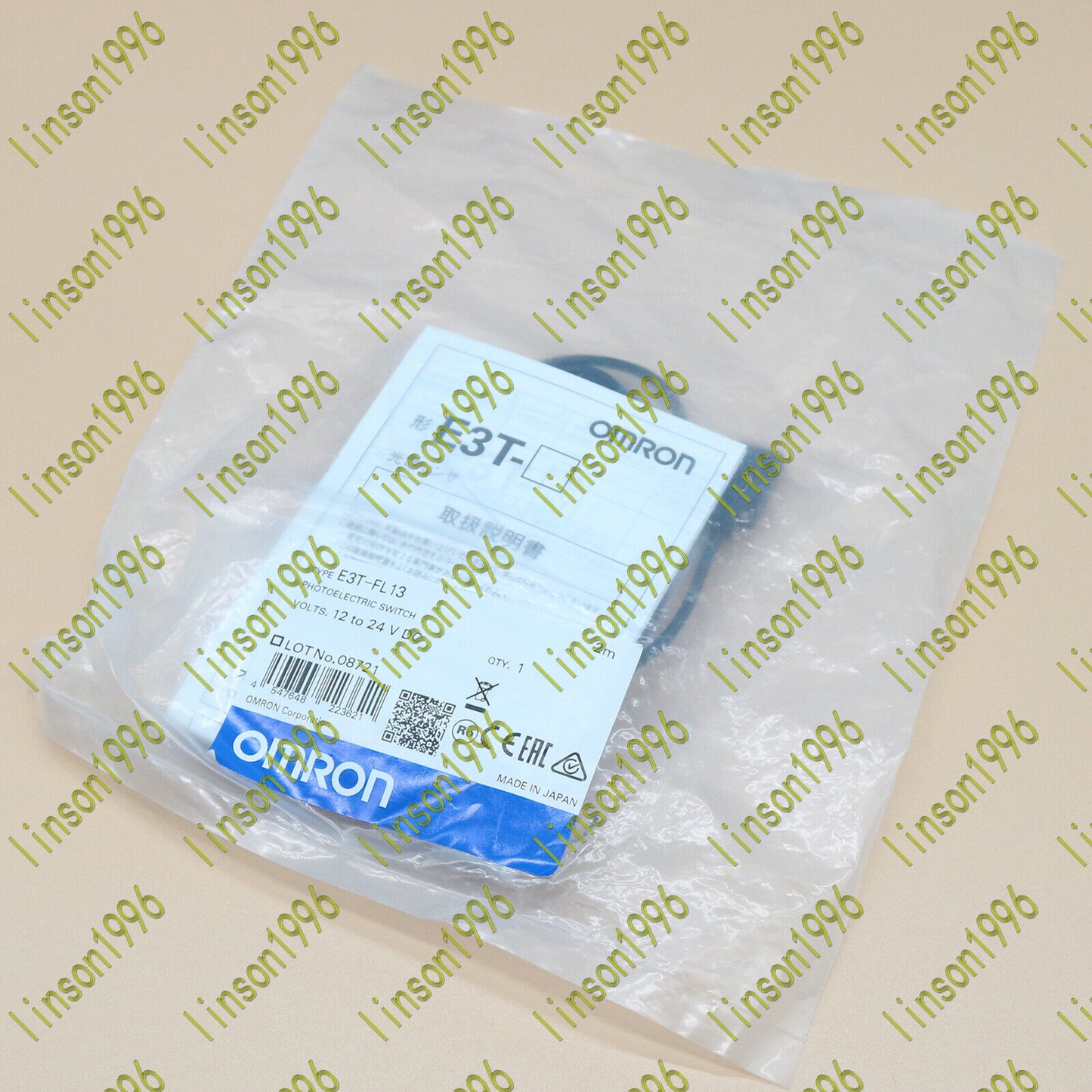 Omron E3T-FL13 Diffuse Photoelectric Sensor - OMRON