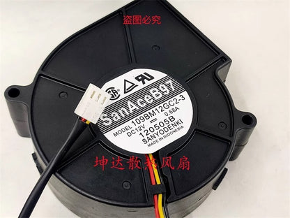 Sanyo 109BM12GC2-3 9733 DC12V 0.68A 9CM 3-Pin Turbo Cooling Fan