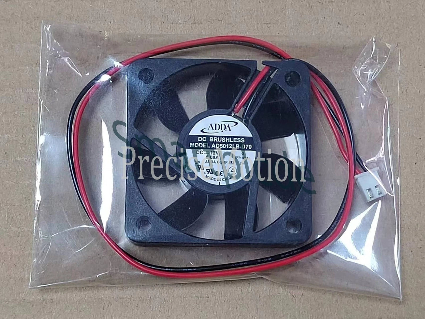 1PCS ADDA Fan AD5012LB-D70 DC 12V 0.08A 5CM 5015 2 Pin