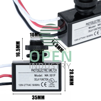 NK-301F Outdoor Security Photo Electric Resistor Light Sensor Control Switch