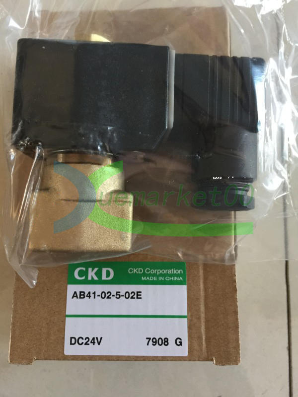 new ONE   In Box CKD AB41-02-5-02E DC24V Solenoid Valve