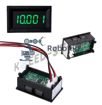 Green LED 5 Digit DC 0-4.3000-33.000V Digital Voltmeter Voltage Meter Car Panel