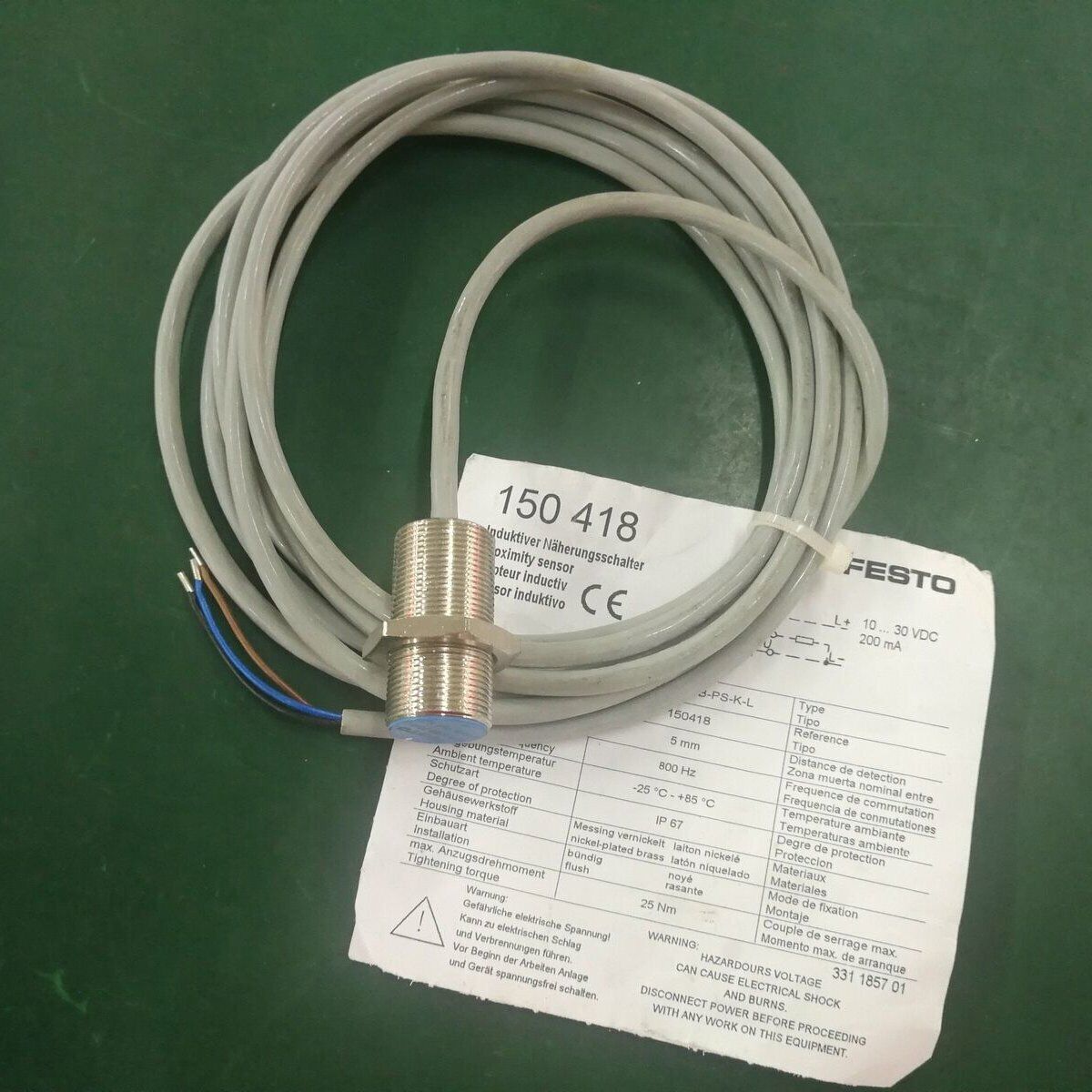 Festo Proximity Switch 18B-PS-K Fast Ship - FESTO