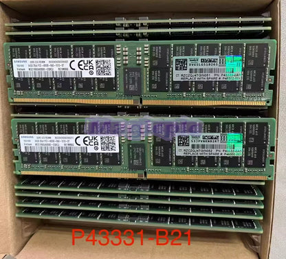 P43331-B21 P43333-0A1 OEM 64GB 2Rx4 DDR5 PC5-4800 EC8 RDIMM Gen11 Server Memory~