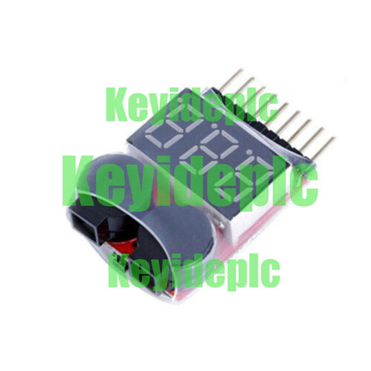 1PCS 1-8S low voltage alarm battery voltage 2IN1 tester low voltage buzzer alarm