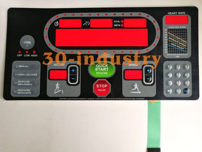 Replacement Membrane Keypad for STAR TRAC Treadmills S-TRC3582/3562 - STAR TRAC