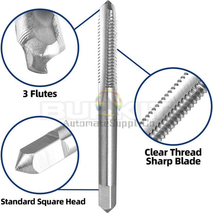 5/32"-32 UN Thread Tap Right Hand, HSS 5/32 x 32 UN Straight Fluted Machine Tap