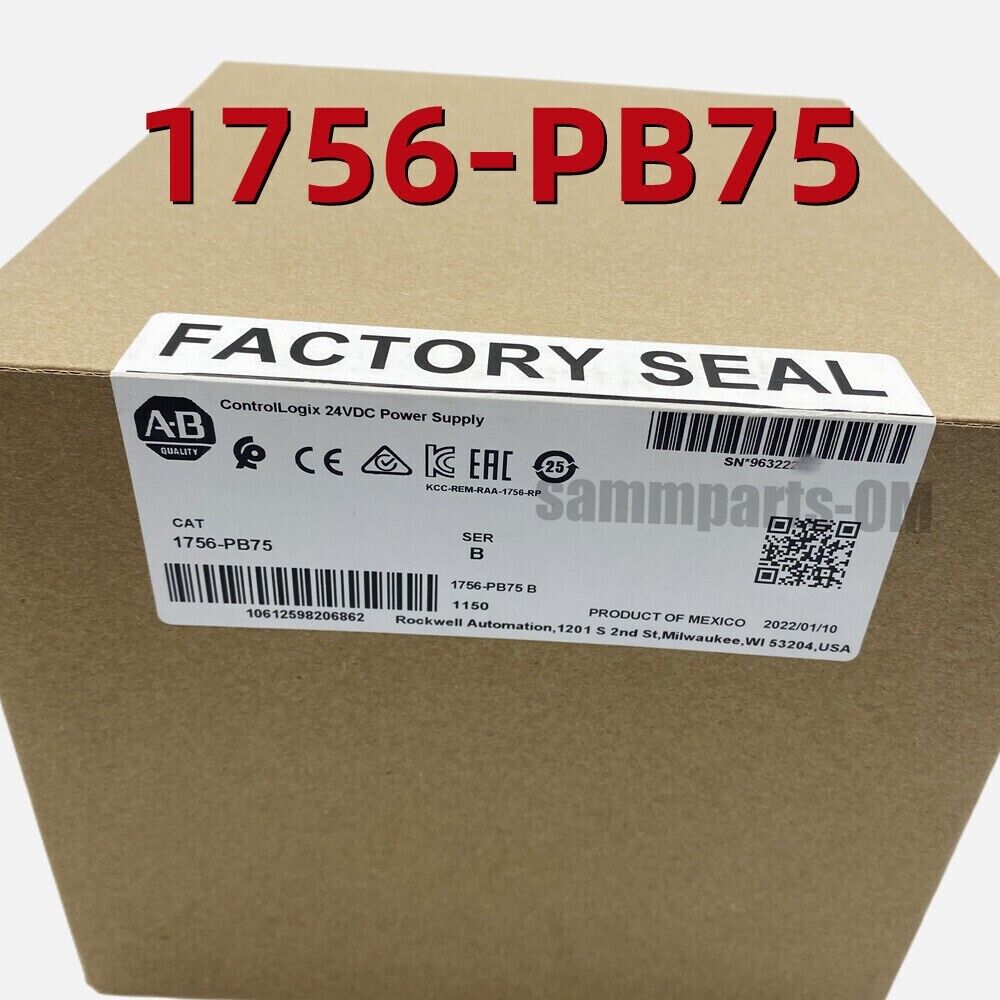 Allen-Bradley ControlLogix AC Power Supply 1756-PB75 2023 NEW - ALLEN-BRADLEY