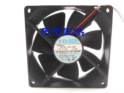 NMB 3610KL-04W-B50 9025 DC12V 0.43A 9CM 2-Wire Inverter Cooling Fan