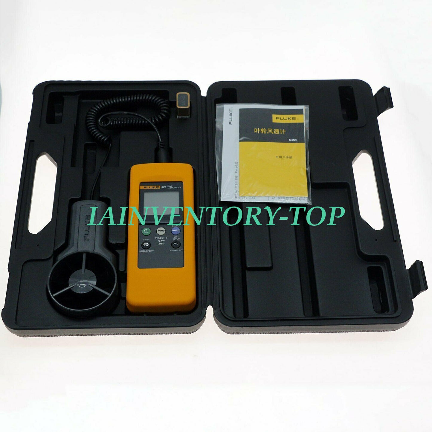 Fluke 925 Impeller Anemometer Wind Speed Air Flow Velocity Temperature - FLUKE