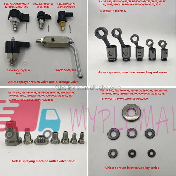 145CC 180CC Airless sprayer pump Nut CARTRIDGE 197326 for X40 X46 X50 X70