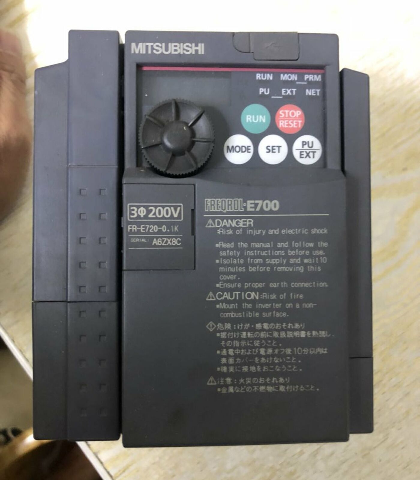 Mitsubishi FR-E720-2.2K 220V 2.2KW Inverter Tested in Good Condition - MITSUBISHI