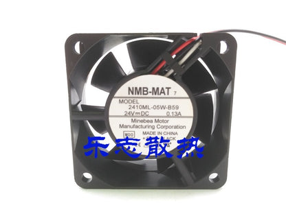 NMB-MAT 2410ML-05W-B59 DC24V 0.13A 3-Wire Silent Inverter Cooling Fan