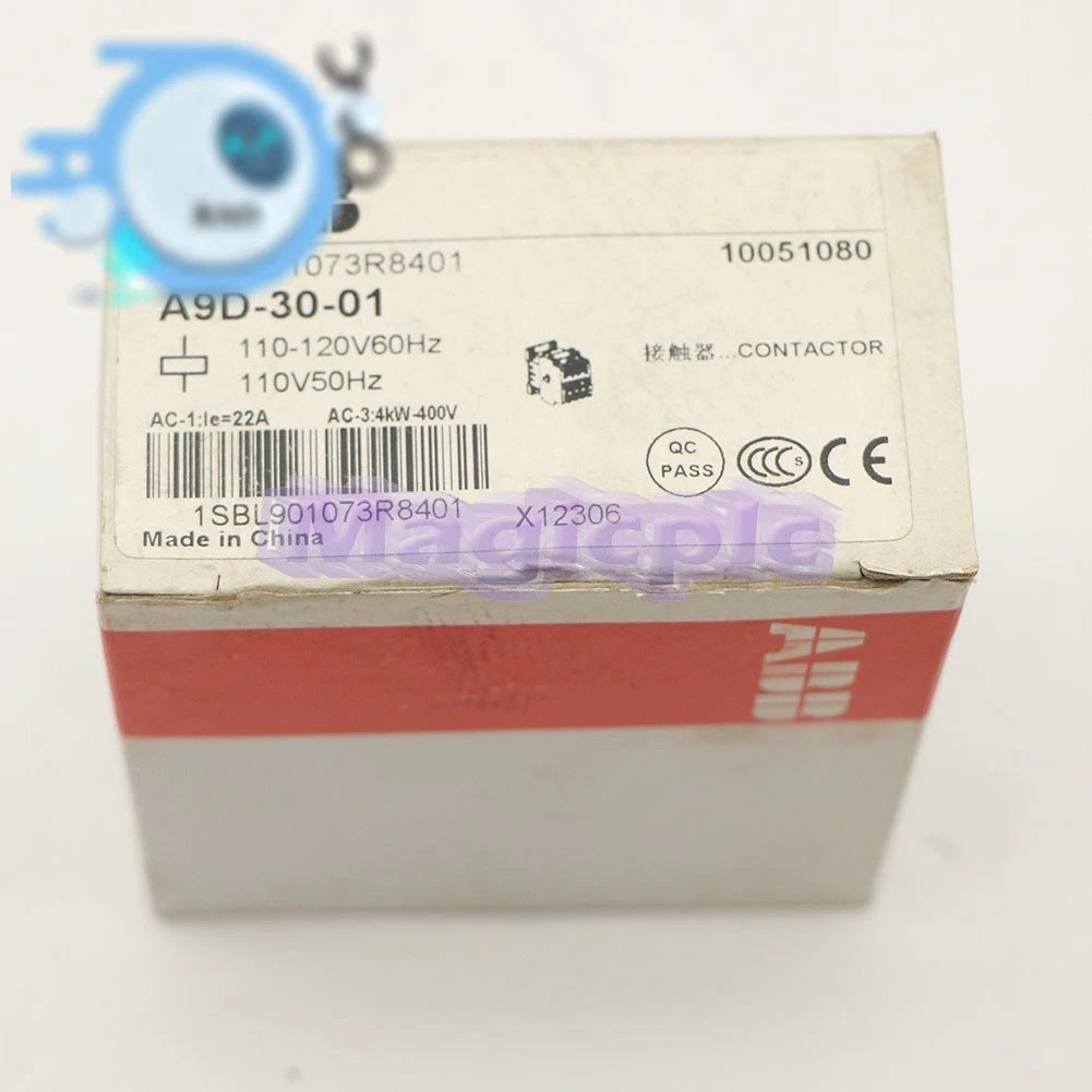 1pcs ABB A9-30-01 Contactor 110V50Hz/110-120V60Hz 1SBL141001R8401