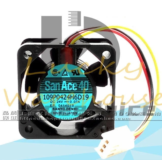 SANYO109P0424H6D19 fan 24V 0.07A 40*40*20MM 4cm 4020 3pin