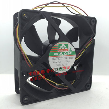 MAGIC MGT12012UB-R38 12038 12V 2.20A 3-wire chassis inverter fan