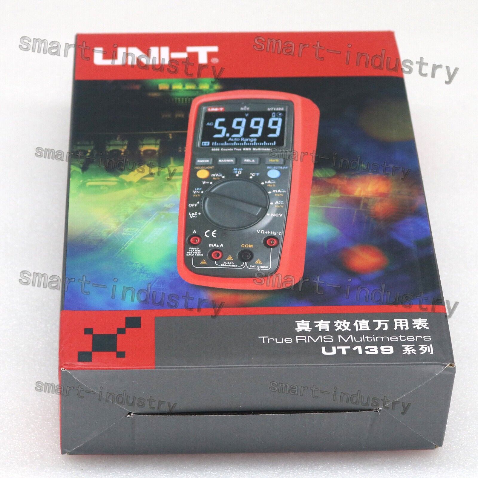 new UNI-T True RMS Digital Multimeter LCD DMM LPF LoZ NCV Ammeter Multitester UT139E