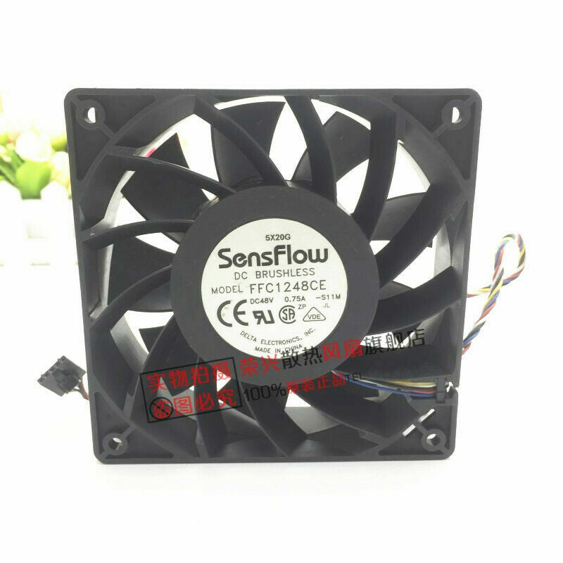 SENSFLOW FFC1248CE -S11M 12038 48V 0.75A 5-Wire Chassis Server Cooling Fan